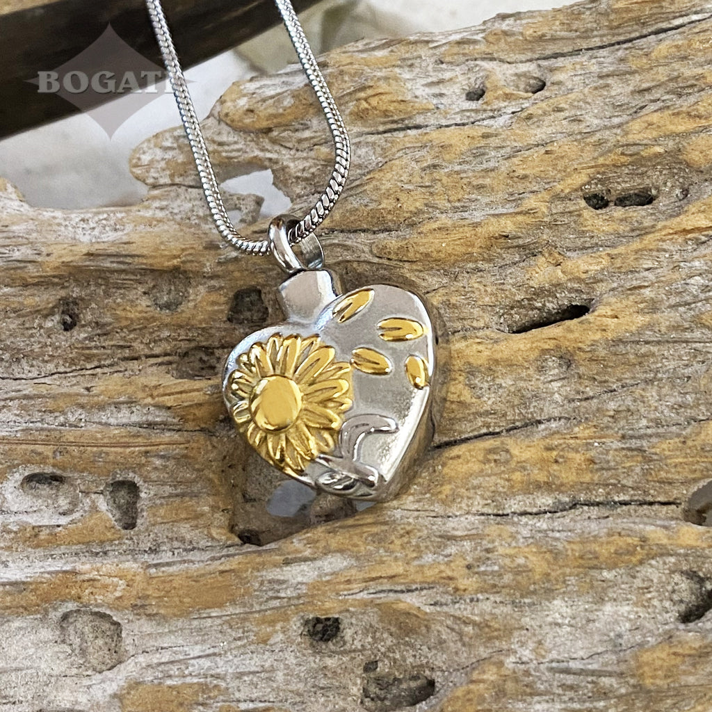 J-2310 Sunflower You Are My Sunshine- Pendant With Chain