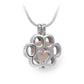 J-260 - Paw Locket Pendant With Chain Rose Gold