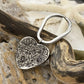 J-305A - Paisley Flowers Heart Keychain