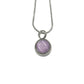 J - 446 Stone Moondrop - Pendant With Chain Lilac