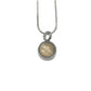 Sand color Stone Moon drop - Cremation Pendant