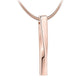 J-640 - Twisted Bar - Rose gold-tone - Pendant with Chain