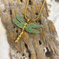 J-7149 - Winged Dragonfly - Pendant with Chain