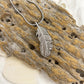 J-7216 - Feather - Pendant with Chain