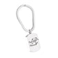 J-726 Fishing In Heaven Tag - Keychain