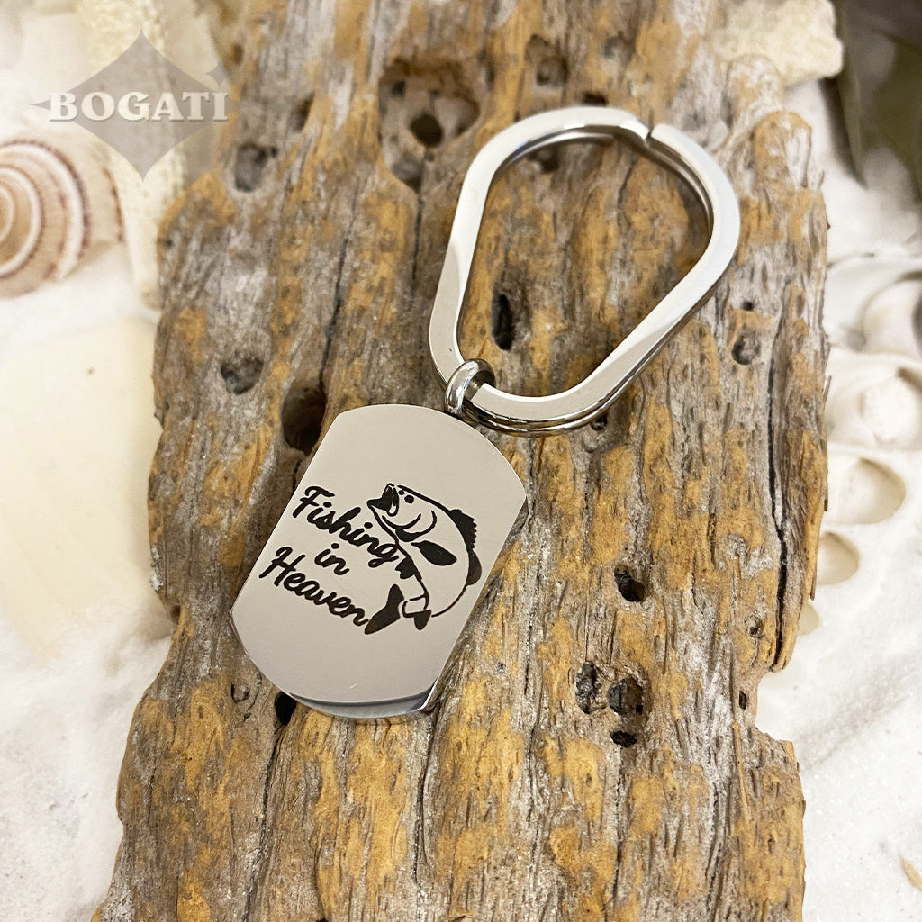 J-726 "Fishing in Heaven" Tag - Keychain