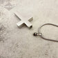 J-785 Cross with Pawprint - Pendant with Chain