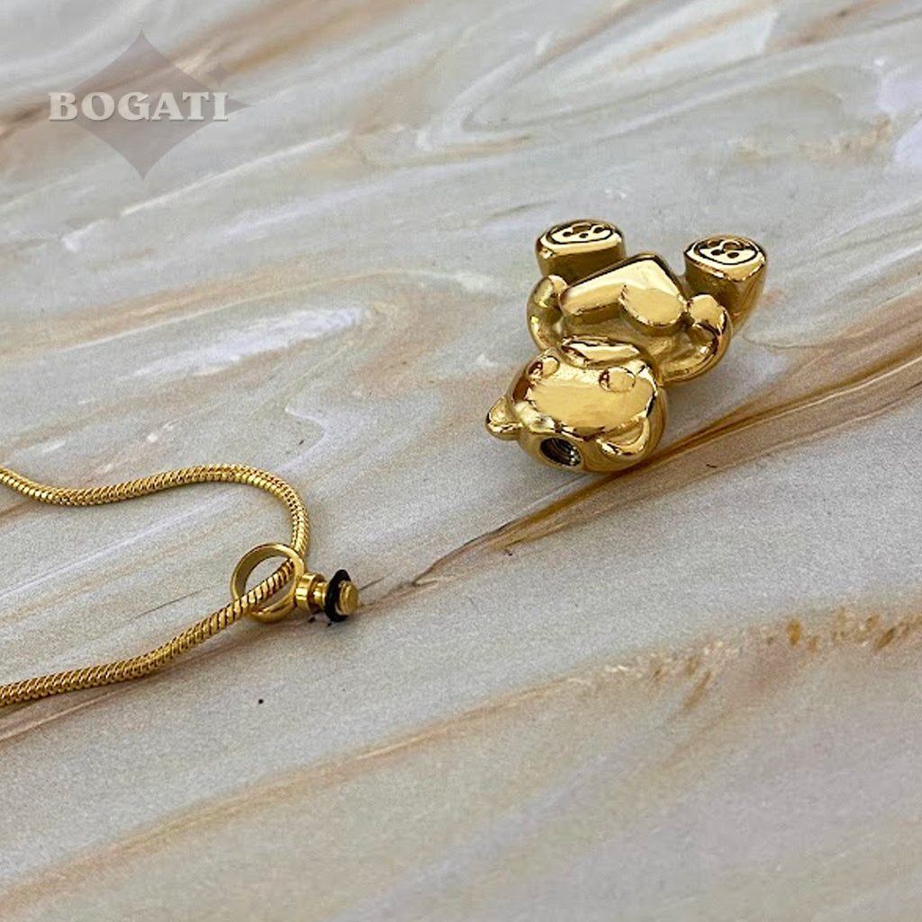 J-800 - Teddy Bear Pendant With Chain