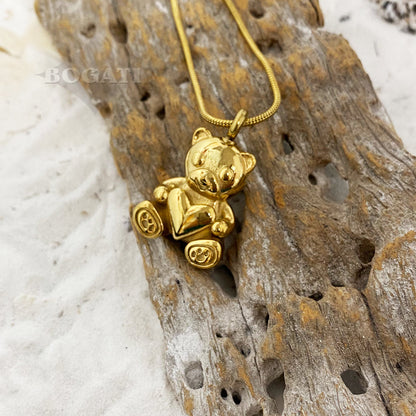 J-800 - Teddy Bear - Pendant with Chain
