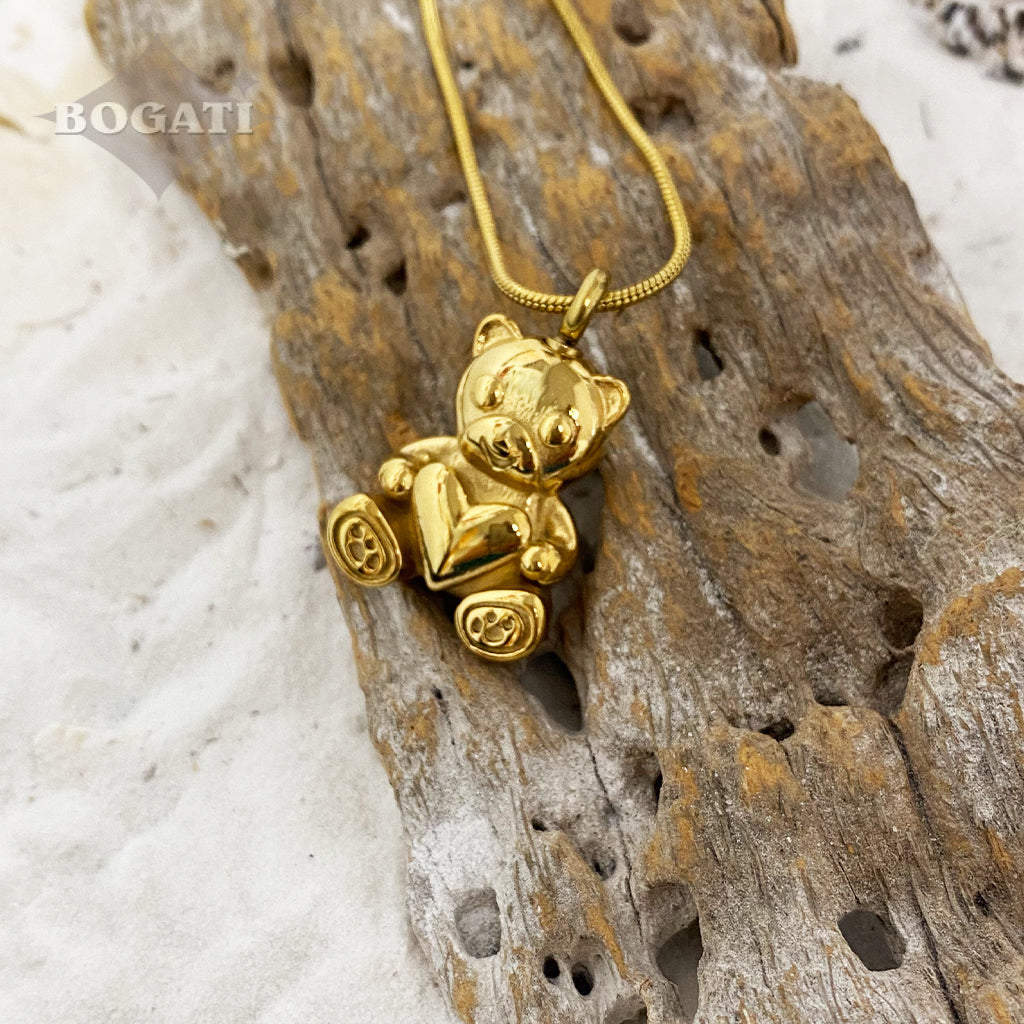 J-800 - Teddy Bear - Pendant with Chain