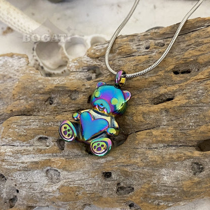 J-800 - Teddy Bear Pendant With Chain