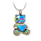 J-800 - Teddy Bear Pendant With Chain