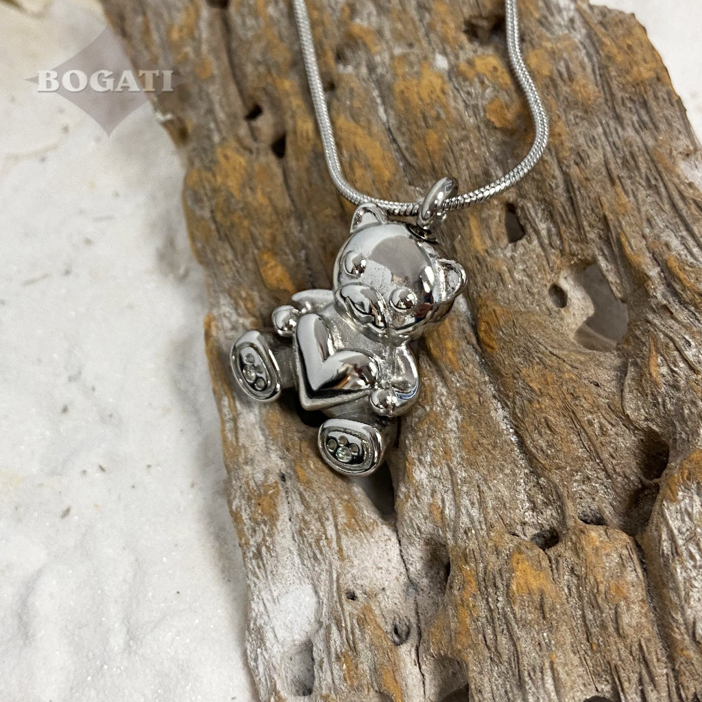 J-800 - Teddy Bear - Pendant with Chain