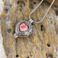 J-806 Silver-tone Heart Locket with Birthstone Simulated Gem