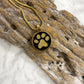 J-886 - Circle with Paw Print - Pendant with Chain