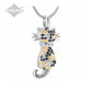 J-921 - Cat With Rhinestones Pendant Chain