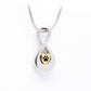 J-990 - Infinity Symbol with Heart and Paw Print Gold