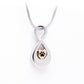 J-990 - Infinity Symbol with Heart and Paw Print Rose Gold