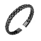 J-BANGLE-18 - Woven Bangle - Cremation Bracelet - Black