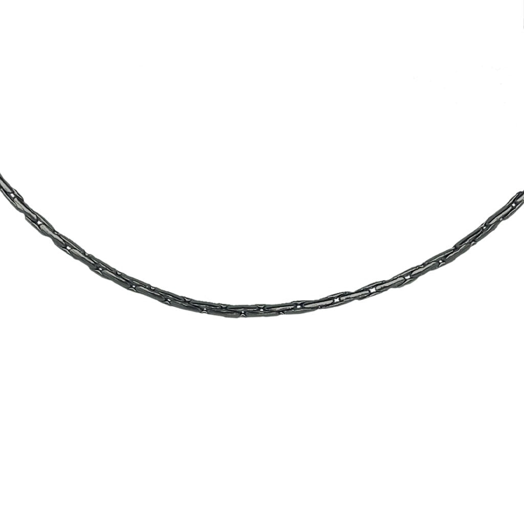 Long Box Chain - 1.2 mm x 22" Length - Black