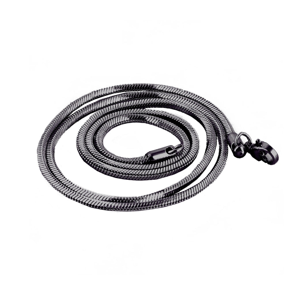 Snake Chain - 1.5mm x 22″ Length - Black