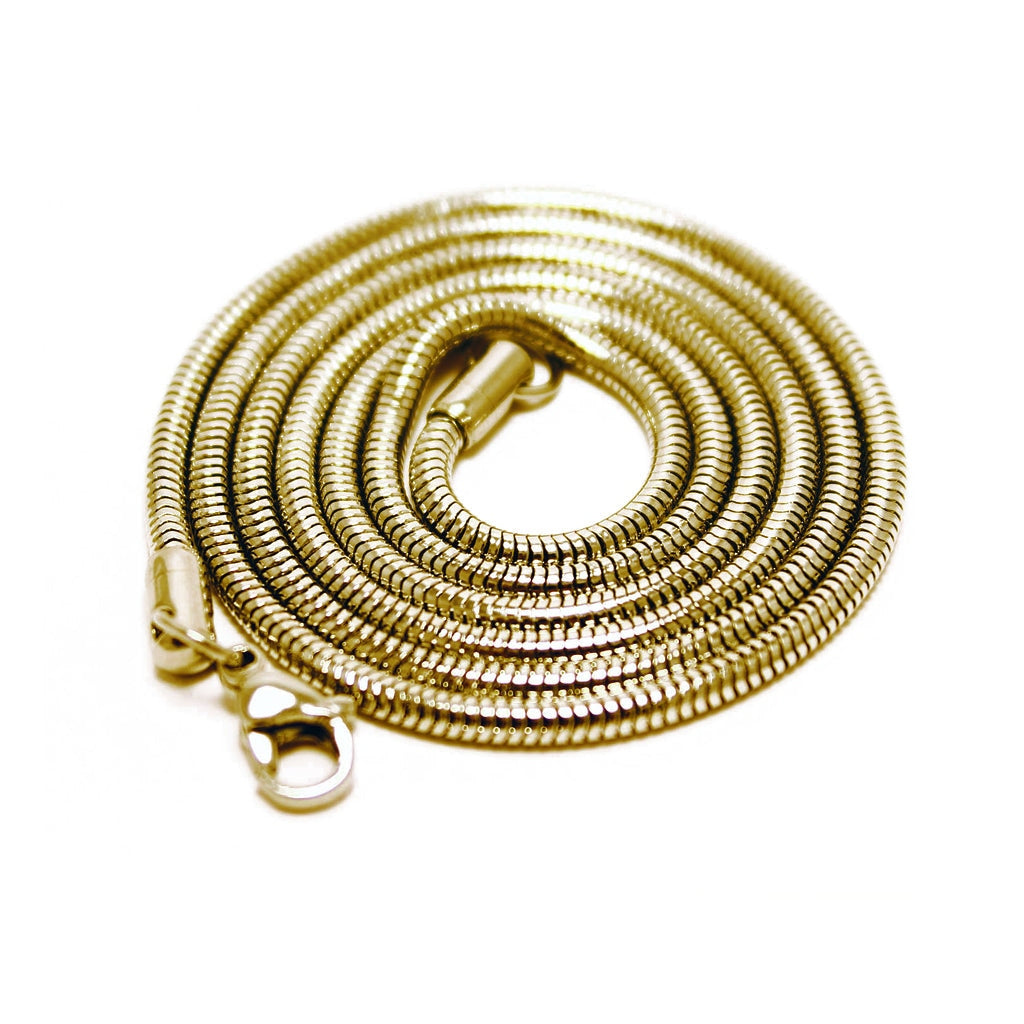 Snake Chain - 1.5mm x 24″ Length - Gold