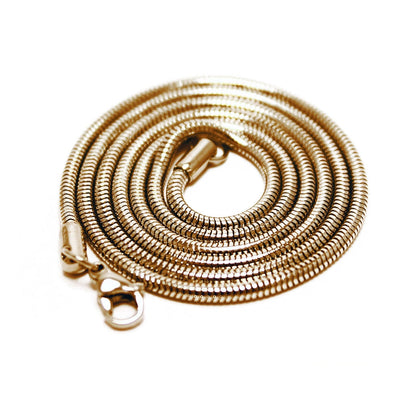 Snake Chain - 1.5mm x 24″ Length - Rose Gold