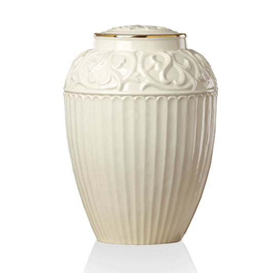 ADULT Fine Porcelain Urn with 24k Gold Trim Lenox