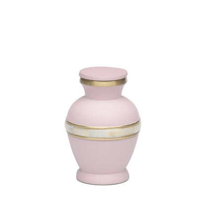 KEEPSAKE Brass urn -5000-2 - Matte Mother of Pearl Pink