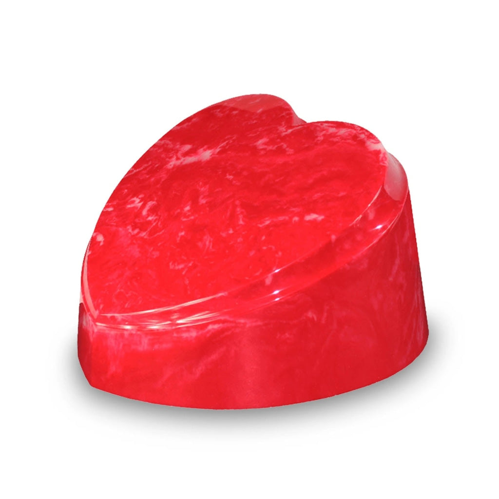 The Heart Urn - Cultured Marble - Adult 225 cu in Red