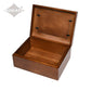 SMALL Acacia Photo Frame Memory Box - The Willoughby- Walnut finish - Blank (Add your Picture)