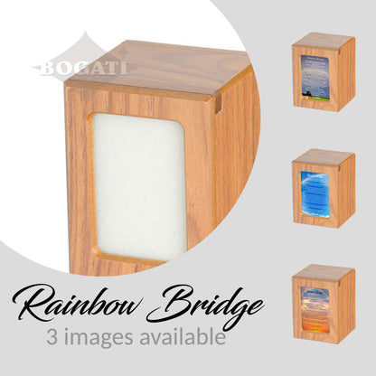 SMALL Photo Frame urn -PY06- Rainbow Bridge Brown