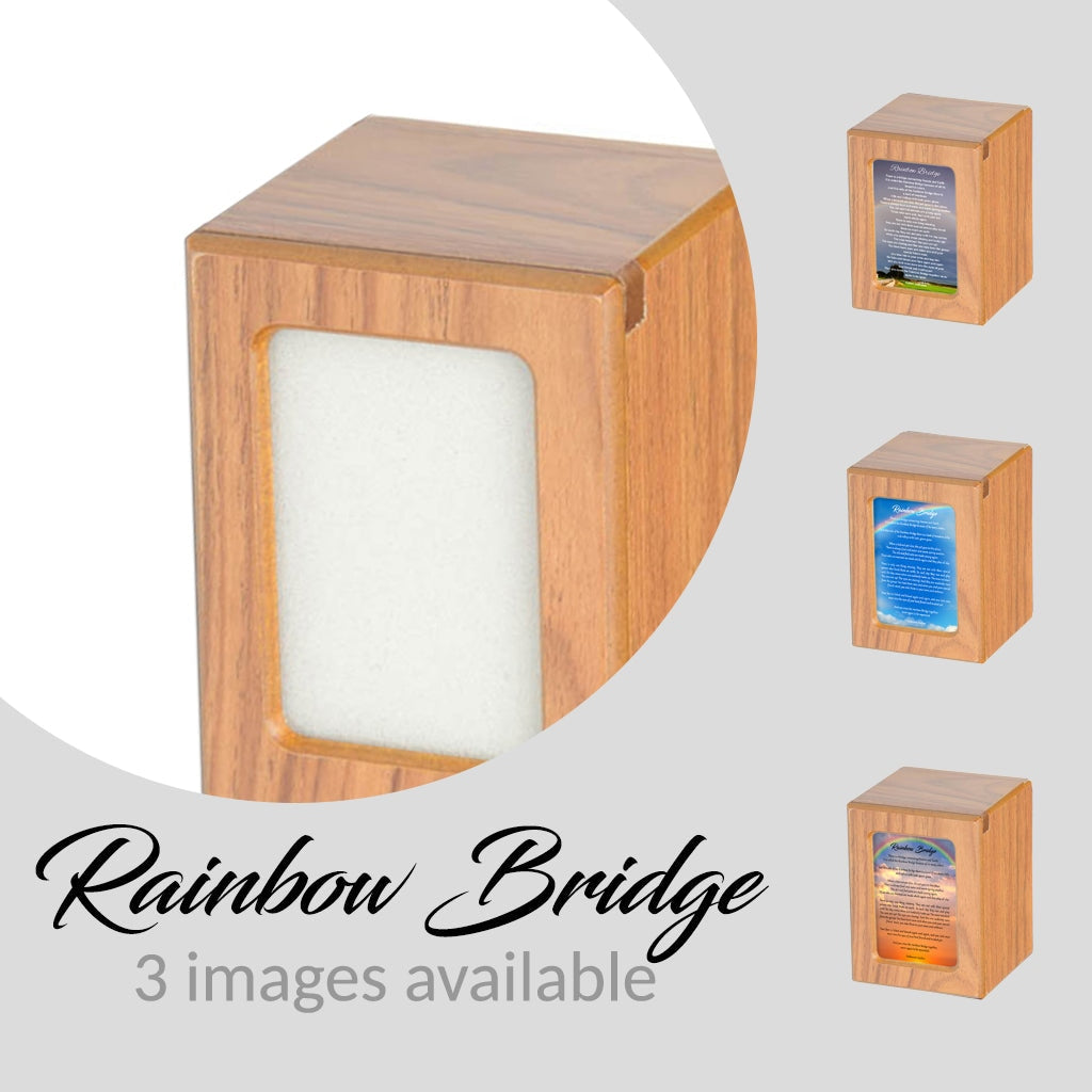 SMALL Photo Frame urn -PY06- Rainbow Bridge Brown