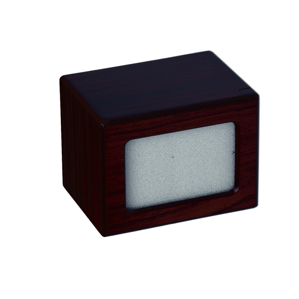 SMALL Photo Frame urn -PY06- Blank (Add your picture) - CASE of 24 Dark Cherry