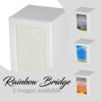 MEDIUM Photo Frame urn -PY06- Rainbow Bridge White