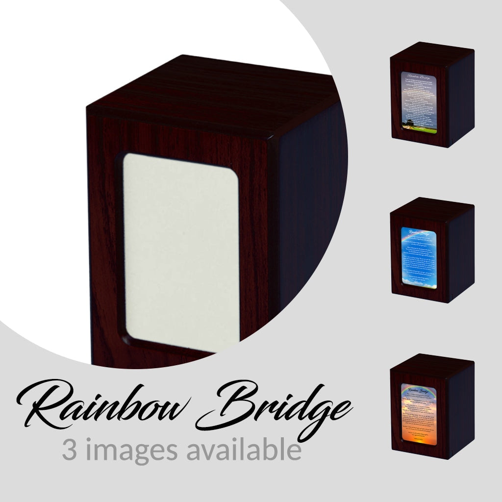 SMALL Photo Frame urn -PY06- Rainbow Bridge Dark Cherry