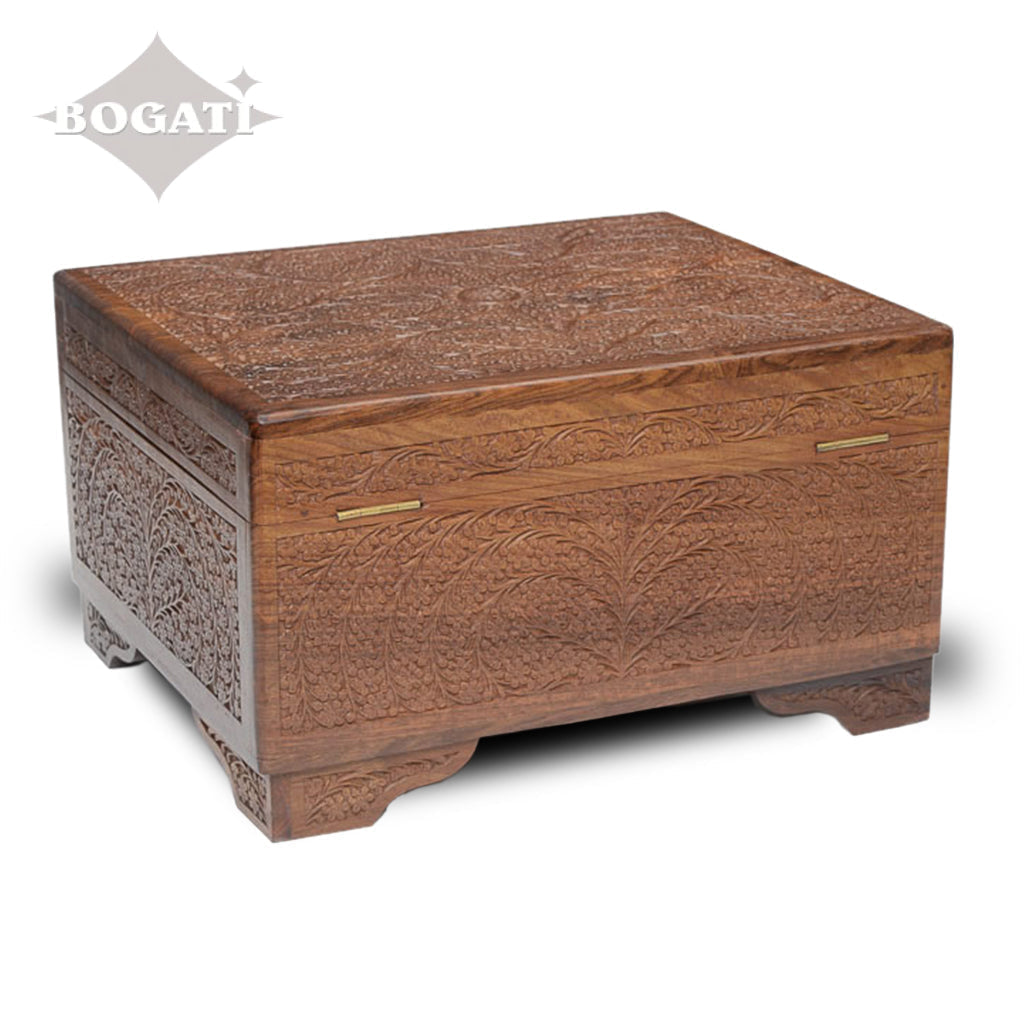 OVERSIZED - Rosewood Chest Urn with legs -RW27AA01-
