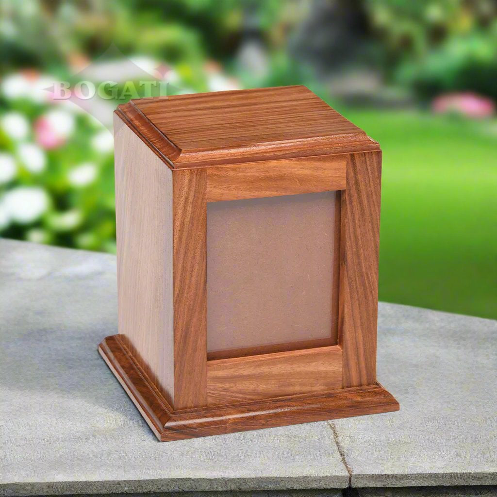 MEDIUM - Rosewood -518- Vertical Photo Frame Urn- Case of 8