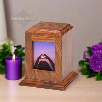 SMALL - Rosewood -518- Vertical Photo Frame Urn