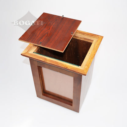 ADULT / XL - Rosewood -518- Vertical Photo Frame Urn