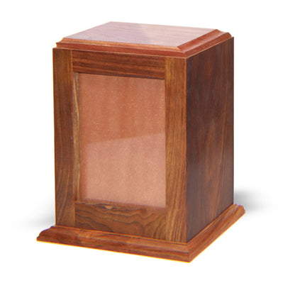 IMPERFECT SELECTION- ADULT / XL - Rosewood -518- Vertical Photo Frame Urn