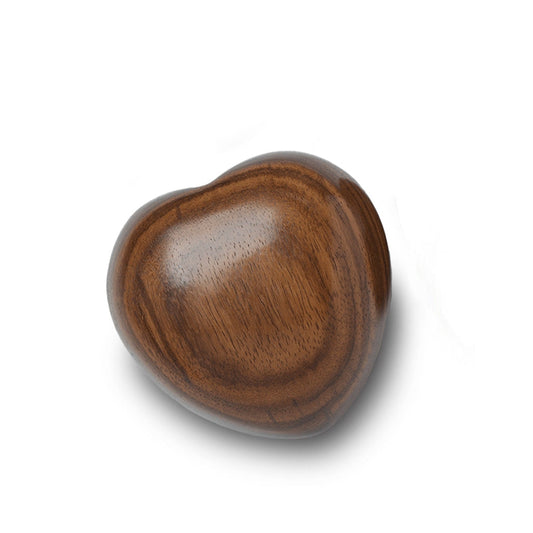 KEEPSAKE Rosewood Heart Urn - PLAIN