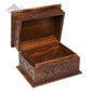 ADULT - Rosewood Memory Box Urn - Rustic look - Leaf Design