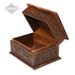 ADULT - Rosewood Memory Box Urn - Rustic look - Leaf Design