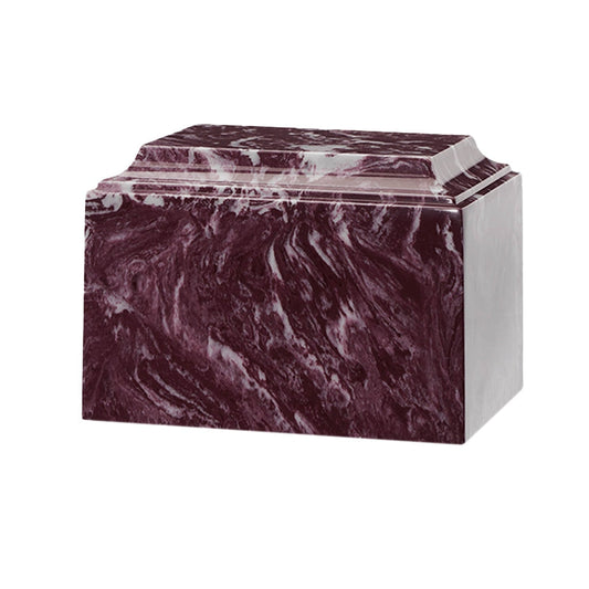 ADULT Cultured Marble Tuscany Urn - Merlot