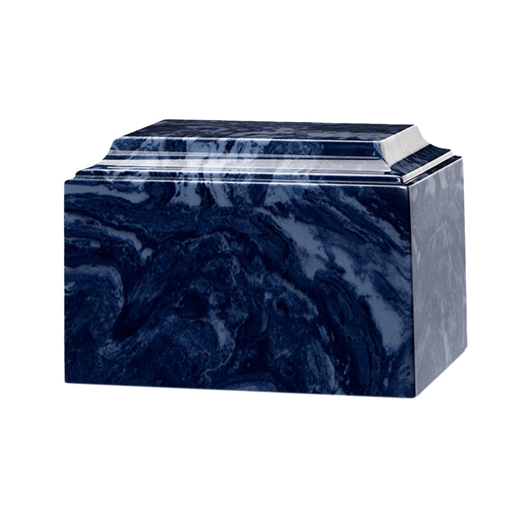 ADULT Cultured Marble Tuscany Urn Midnight Blue