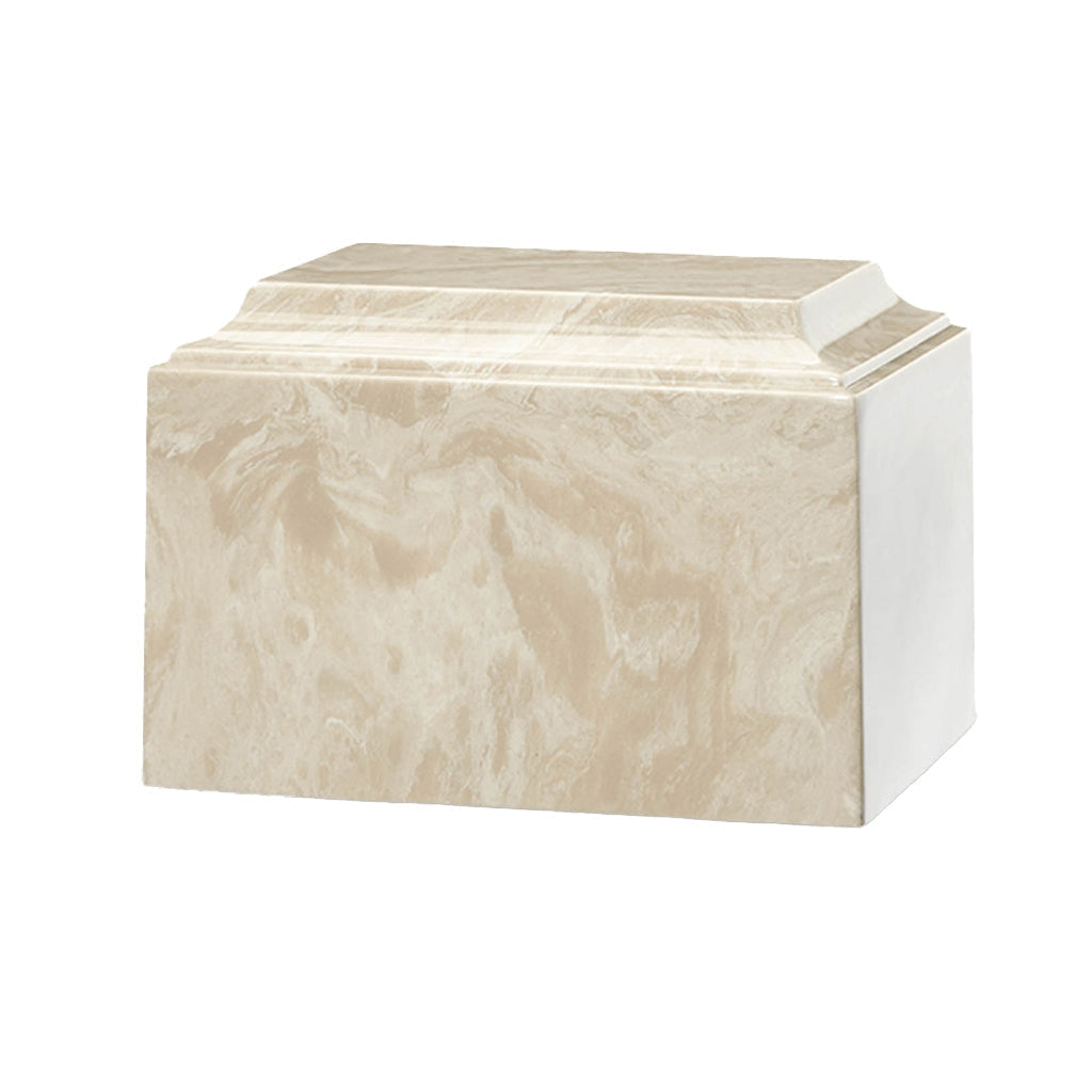 ADULT Cultured Marble Tuscany Urn Creme Mocha