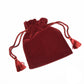 Burgundy Velvet Bag 6x5 - Single Unit - Used in bundles