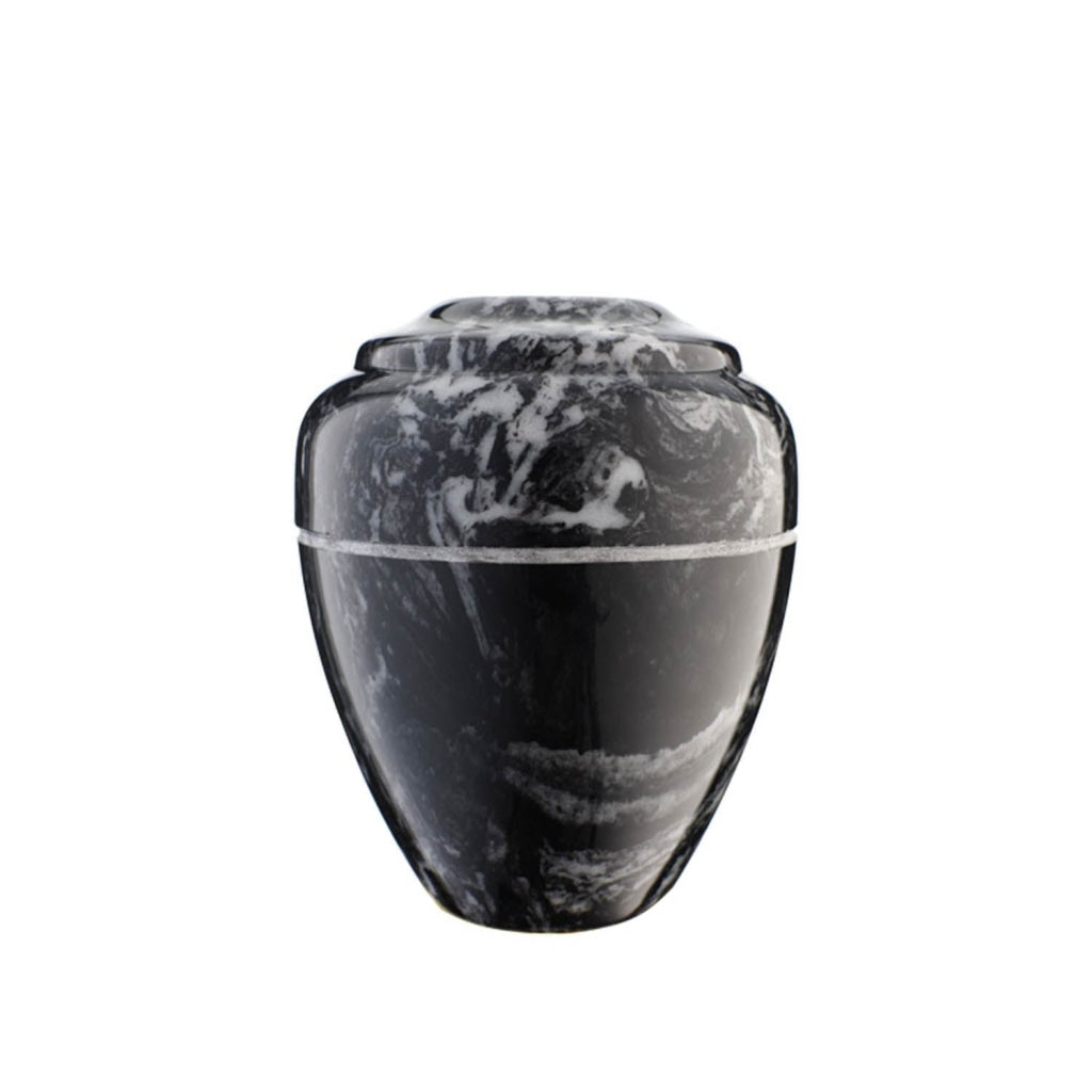 KEEPSAKE Cultured Marble Vase Black Marlin