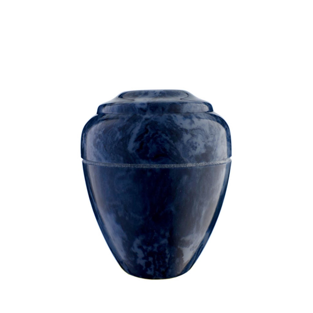 KEEPSAKE Cultured Marble Vase Midnight Blue